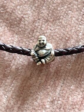 Authentic Pandora Smiling Charm Buddha Sterling Silver Bead - 790478 Buddhism
